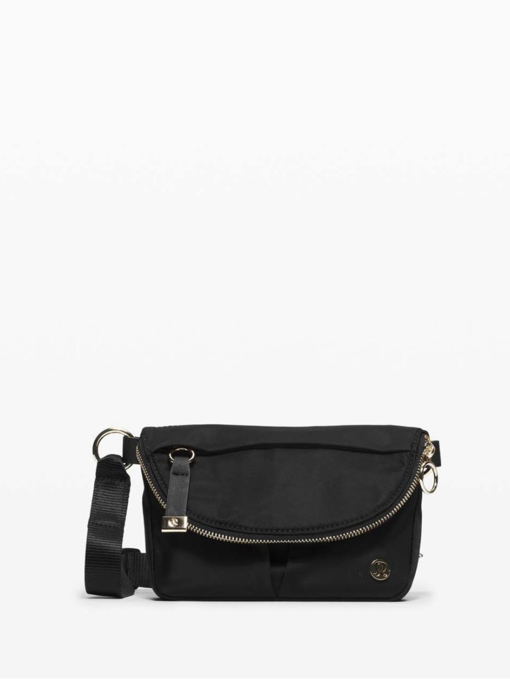 lululemon athletica Black Crossbody with Gold-Tone Accents